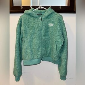 THE NORTH FACE Girls' Suave Oso Fleece Full-Zip Hooded Jacket Size XXL